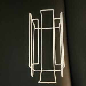 White Metal Soda Can Rack